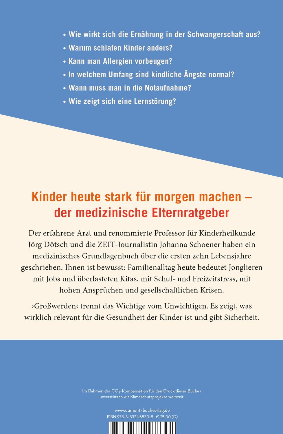 Rückseite: 9783832168308 | Großwerden | Jörg Dötsch (u. a.) | Buch | 352 S. | Deutsch | 2024