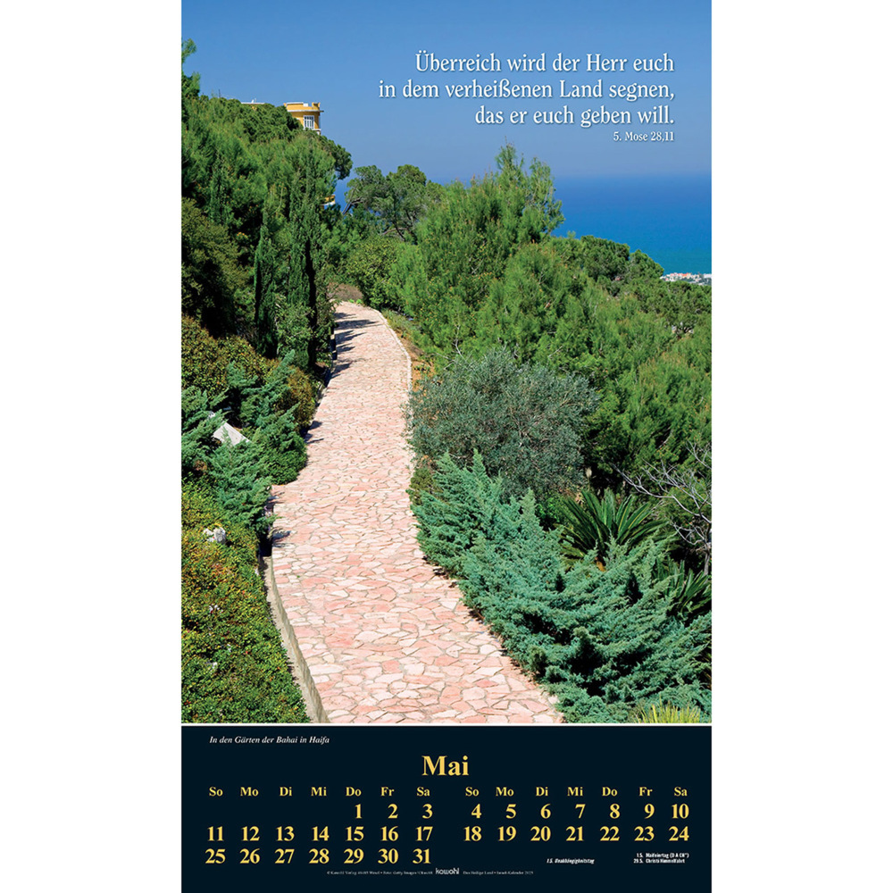 Bild: 9783754870051 | Das Heilige Land 2025 | Israel-Kalender | Willi Krebber | Kalender