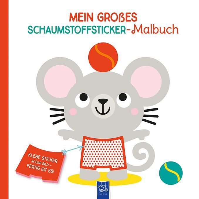 Cover: 9789464226188 | Mein großes Schaumstoffsticker-Malbuch - Maus | Taschenbuch | Deutsch