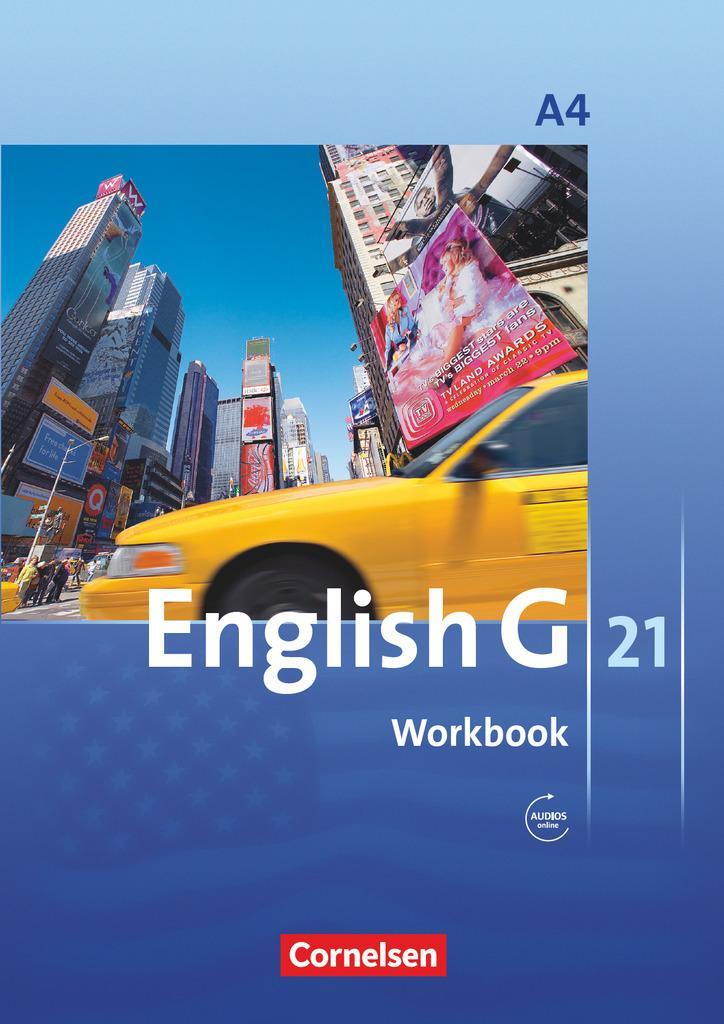 Cover: 9783060312344 | English G 21. Ausgabe A 4. Workbook mit Audios online | 8. Schuljahr
