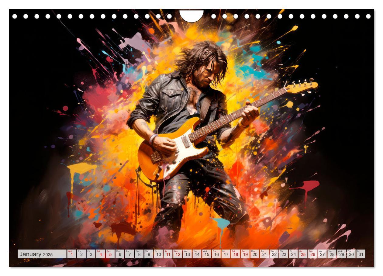 Bild: 9781325999859 | ROCK Feel the unlimited power (Wall Calendar 2025 DIN A4...