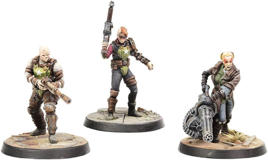 Cover: 5060523341580 | Fallout: Wasteland Warfare - Ack Ack, Sinjin & Avery | Modiphius