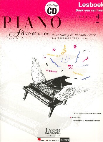 Cover: 9781616776848 | Piano Adventures: Lesboek Deel 2 + CD | Nancy Faber_Randall Faber