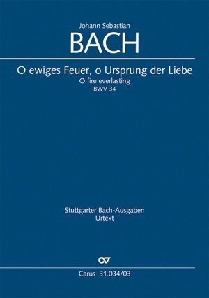 Cover: 9790007042578 | O ewiges Feuer, o Ursprung der Liebe (Klavierauszug) | Bach | Buch