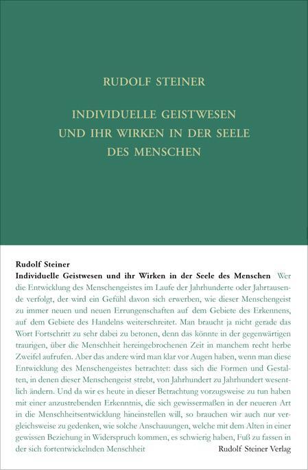 Cover: 9783727417818 | Individuelle Geistwesen und ihr Wirken in der Seele des Menschen