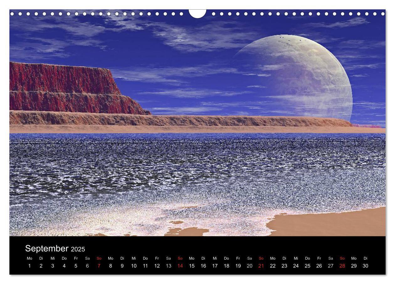 Bild: 9783435697236 | Fantasie-Planeten (Wandkalender 2025 DIN A3 quer), CALVENDO...