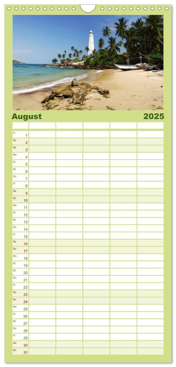 Bild: 9783457121535 | Familienplaner 2025 - Sri Lanka mit 5 Spalten (Wandkalender, 21 x...