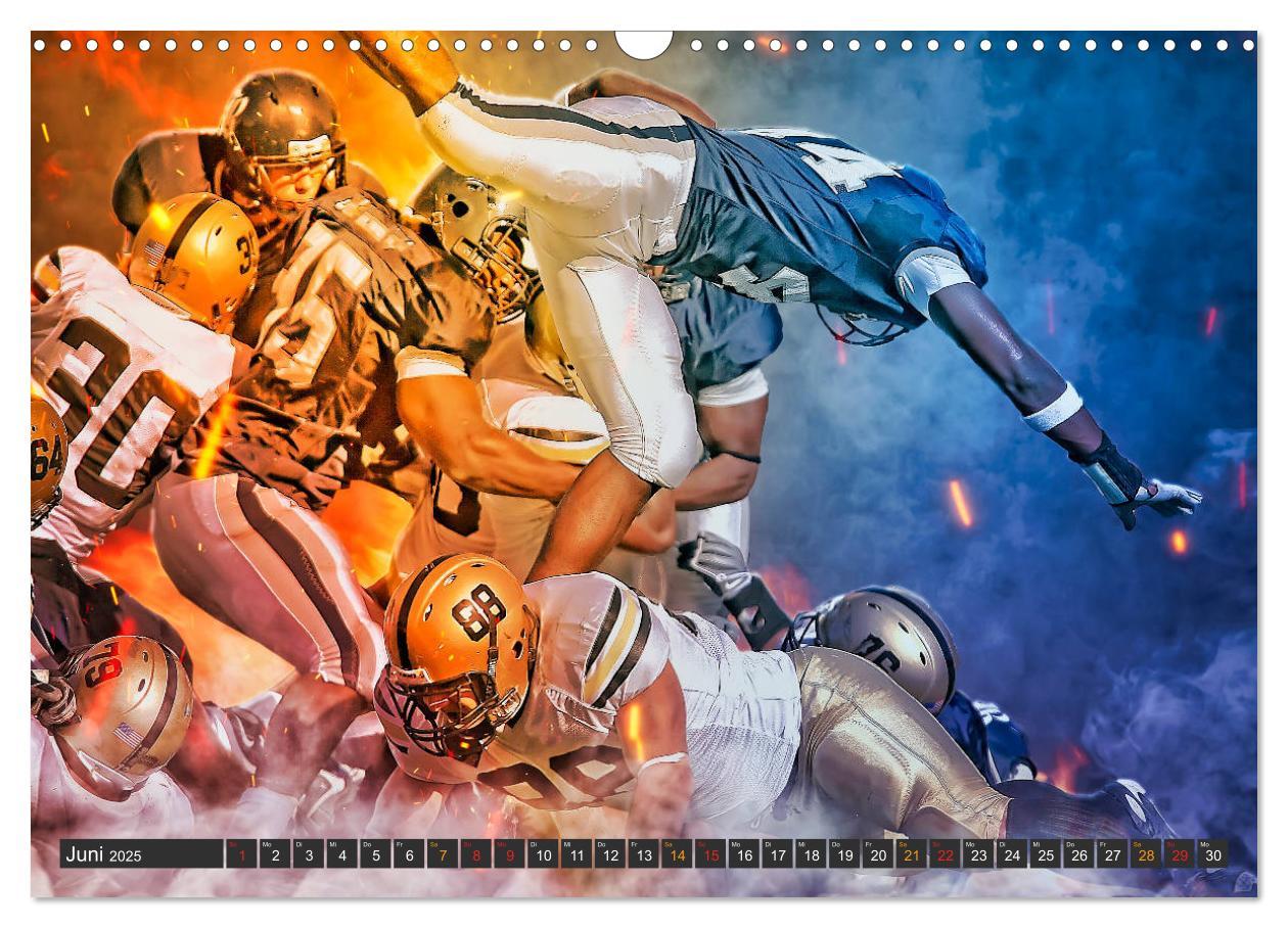 Bild: 9783435154913 | Faszination American Football (Wandkalender 2025 DIN A3 quer),...