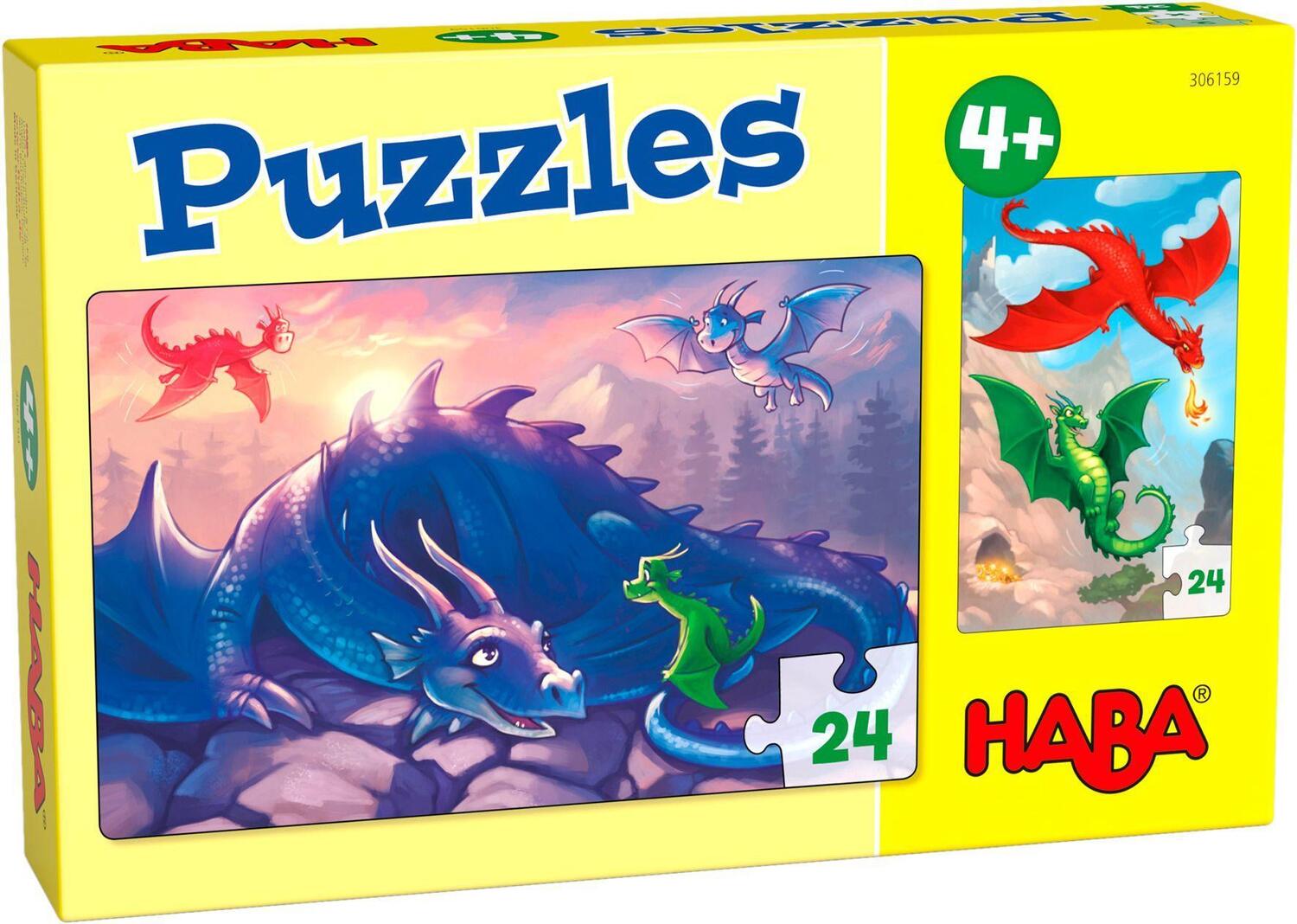 Cover: 4010168256641 | Puzzles Drachen 2 x 24 Teile | Spiel | 1306159001 | Deutsch | 2021