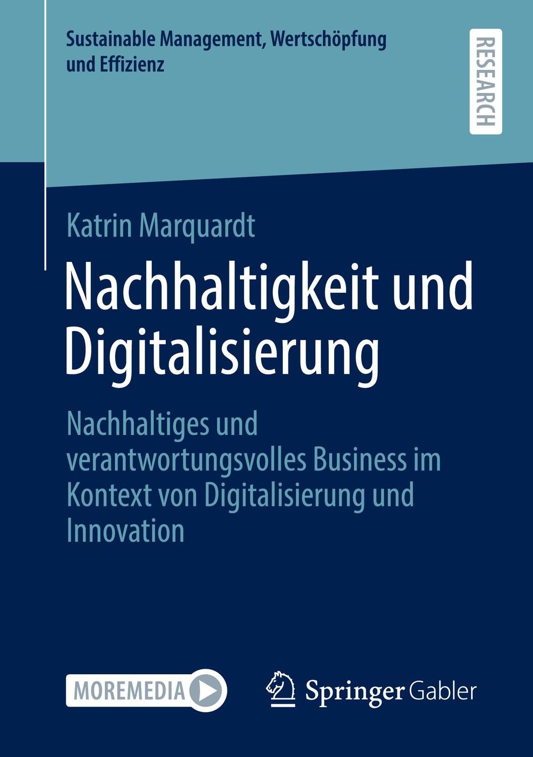 Cover: 9783658319199 | Nachhaltigkeit und Digitalisierung | Katrin Marquardt | Taschenbuch