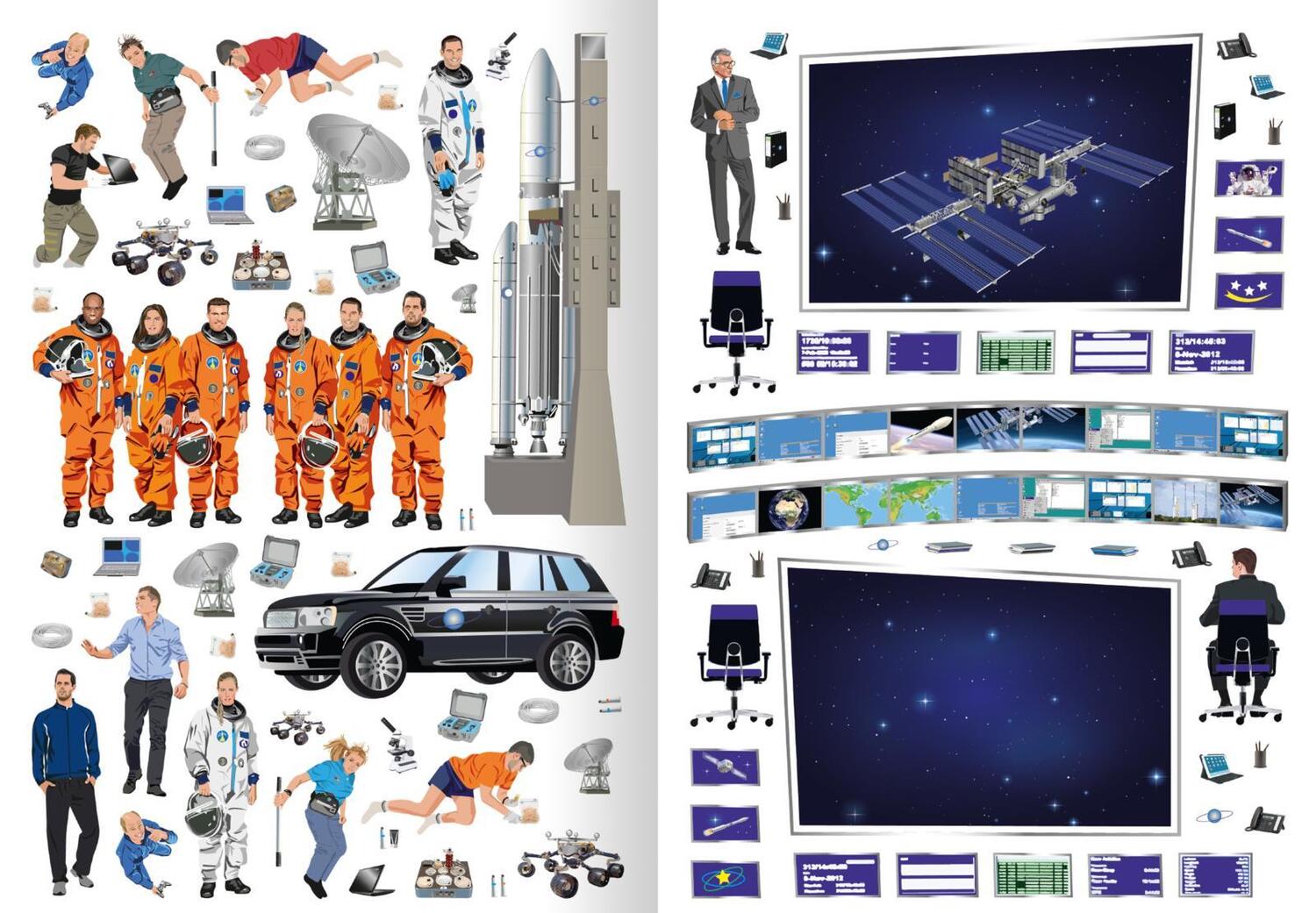 Bild: 9783845834191 | Meine Sticker - Mond und Weltraum | Über 300 Sticker | Taschenbuch