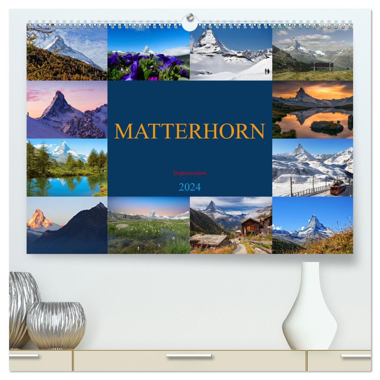 Cover: 9783383548949 | MATTERHORN Impressionen (hochwertiger Premium Wandkalender 2024 DIN...