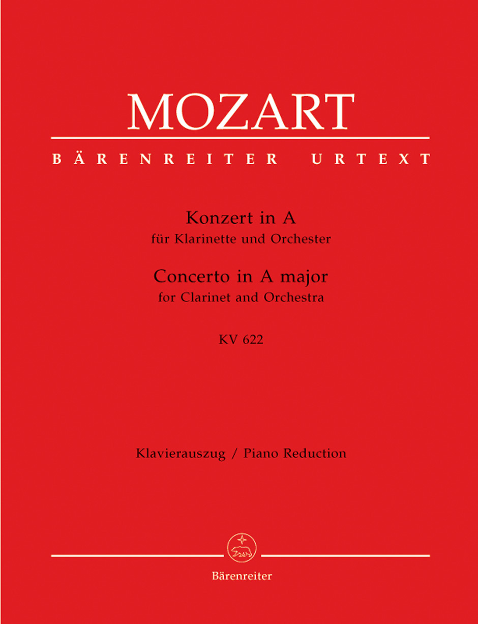 Cover: 9790006456291 | Clarinet Concerto In A K.622 | Clarinet and Piano | Mozart