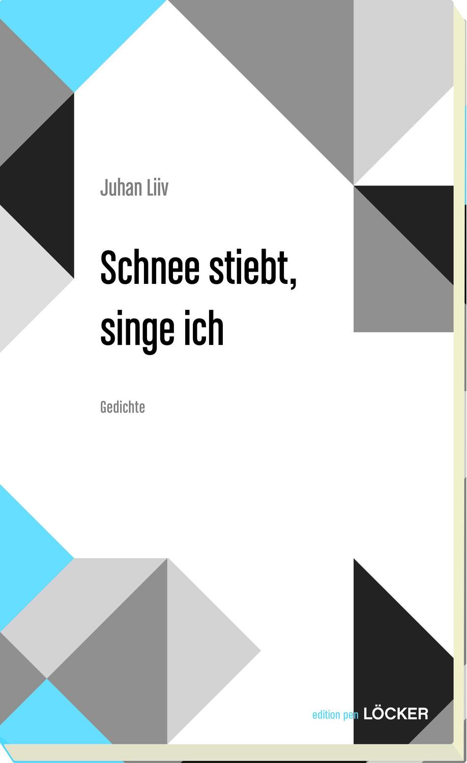 Cover: 9783854099079 | Schnee stiebt, singe ich | Lyrische Betrachtungen | Juhan Liiv | Buch