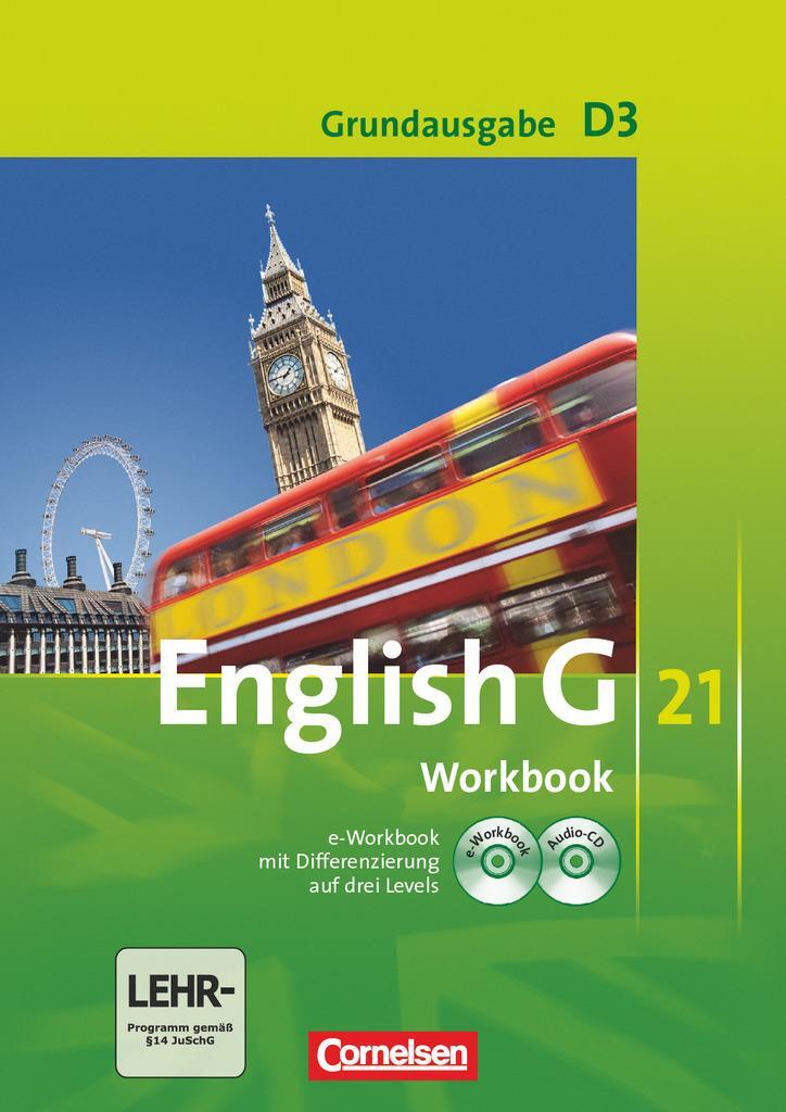 Cover: 9783060312856 | English G 21. Grundausgabe D 3. Workbook mit CD-ROM (e-Workbook)...