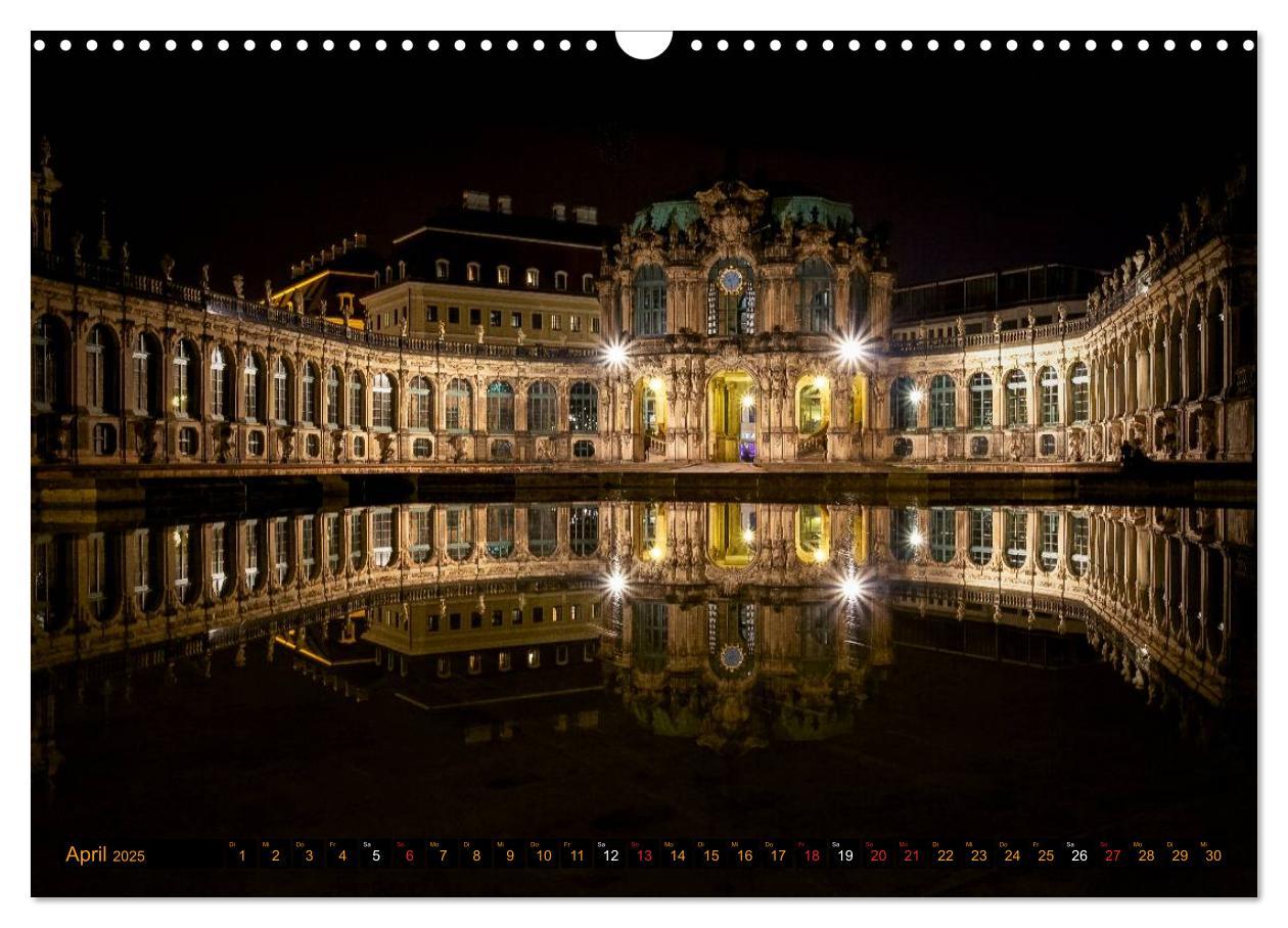 Bild: 9783435704910 | Eine Nacht in Dresden (Wandkalender 2025 DIN A3 quer), CALVENDO...