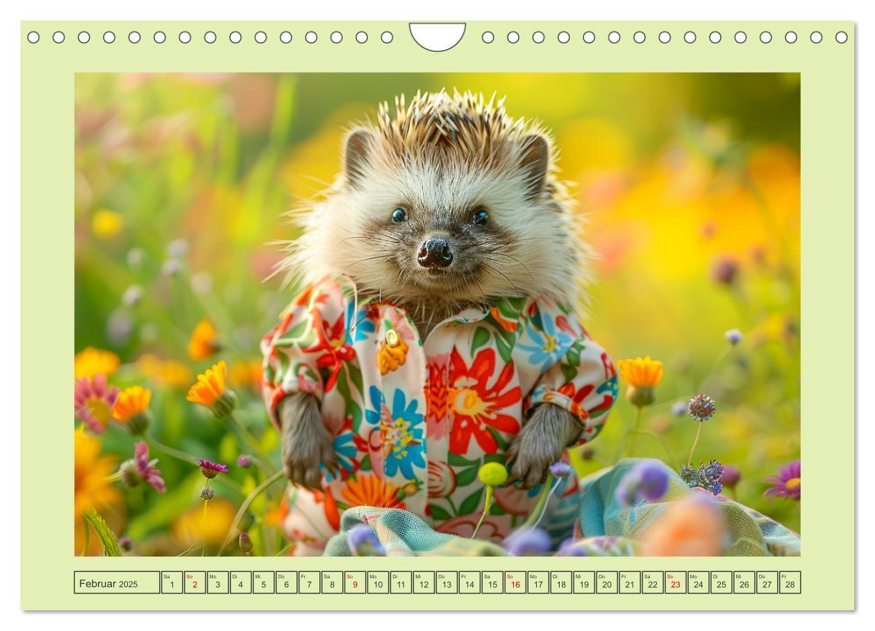 Bild: 9783435639939 | Zauberhafte Igel-Models. Blumiger Stil in der Natur (Wandkalender...