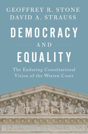 Cover: 9780190938208 | Democracy and Equality | Geoffrey R Stone (u. a.) | Buch | Gebunden