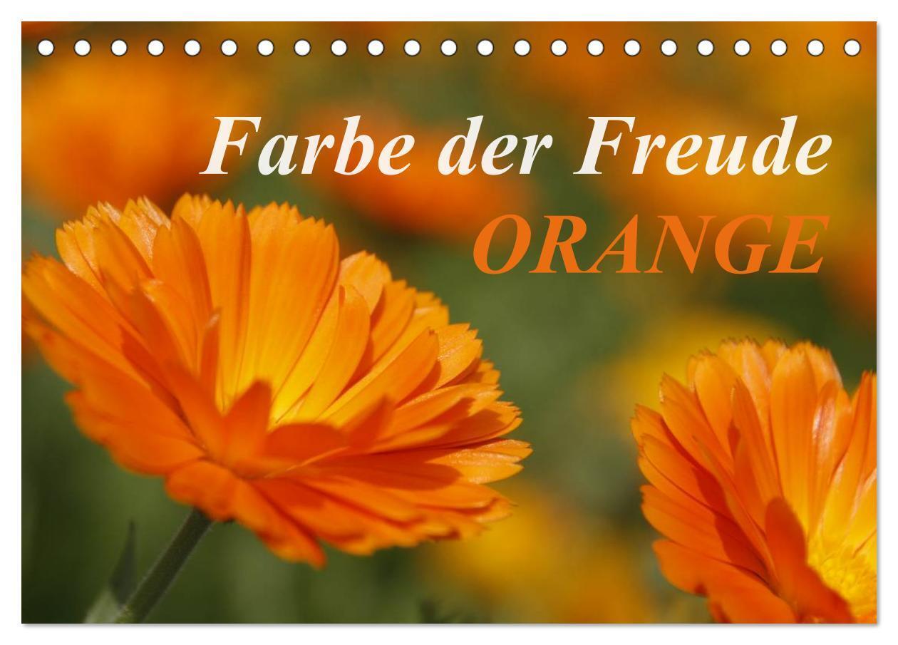 Cover: 9783383595417 | ORANGE ¿ Farbe der Freude (Tischkalender 2024 DIN A5 quer),...