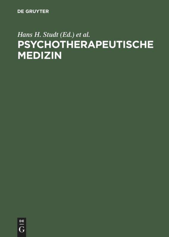 Cover: 9783110144987 | Psychotherapeutische Medizin | Ernst R. Petzold (u. a.) | Buch | XVIII