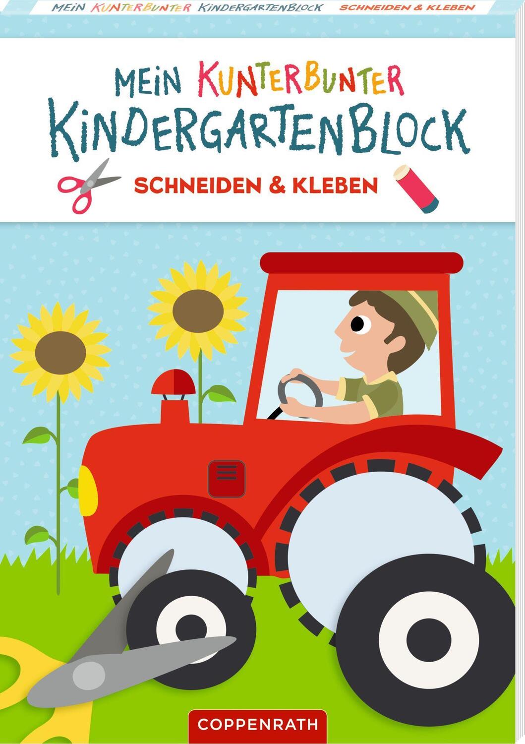Cover: 9783649643678 | Mein kunterbunter Kindergartenblock | Schneiden &amp; Kleben (Fahrzeuge)
