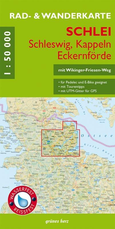 Cover: 9783866364509 | Rad- und Wanderkarte Schlei - Schleswig, Kappeln, Eckernförde | 2023