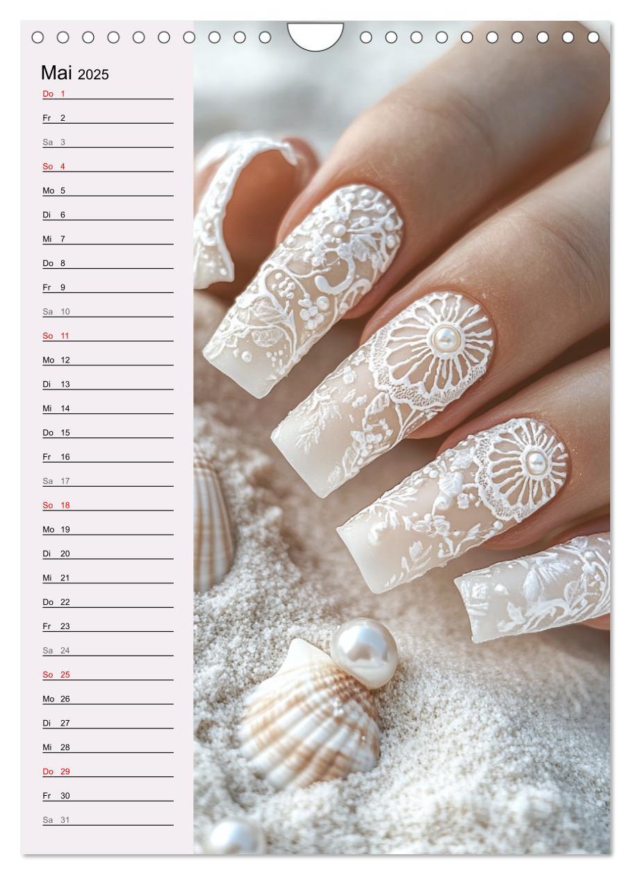 Bild: 9783457205686 | Nageldesign. Außergewöhnliche Fingernägel (Wandkalender 2025 DIN A4...