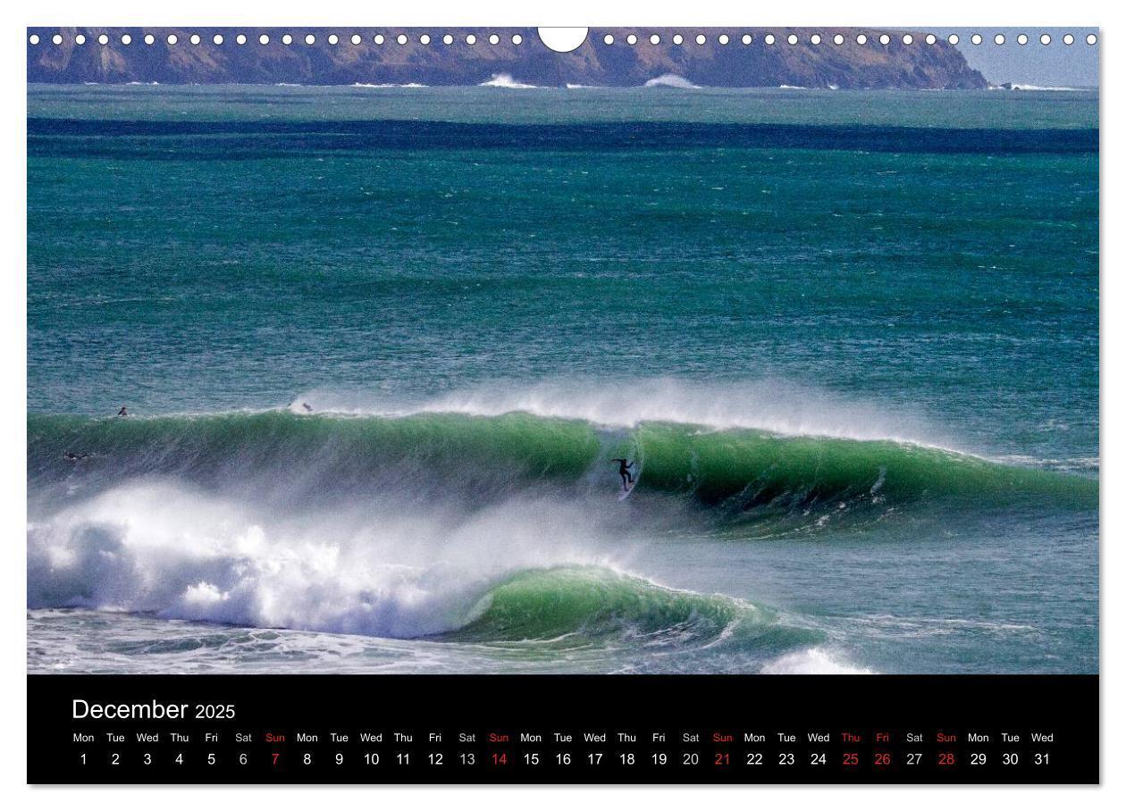 Bild: 9781325953400 | Waves in Cornwall (Wall Calendar 2025 DIN A3 landscape), CALVENDO...