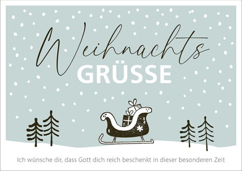 Bild: 4029856840833 | Weihnachtsgrüsse - Postkartenbox | Stück | 9 S. | Deutsch | 2023