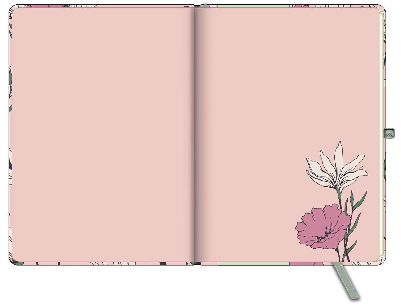 Bild: 4002725981592 | GreenLine Diary Floral 2024 - Buchkalender - Taschenkalender - 16x22