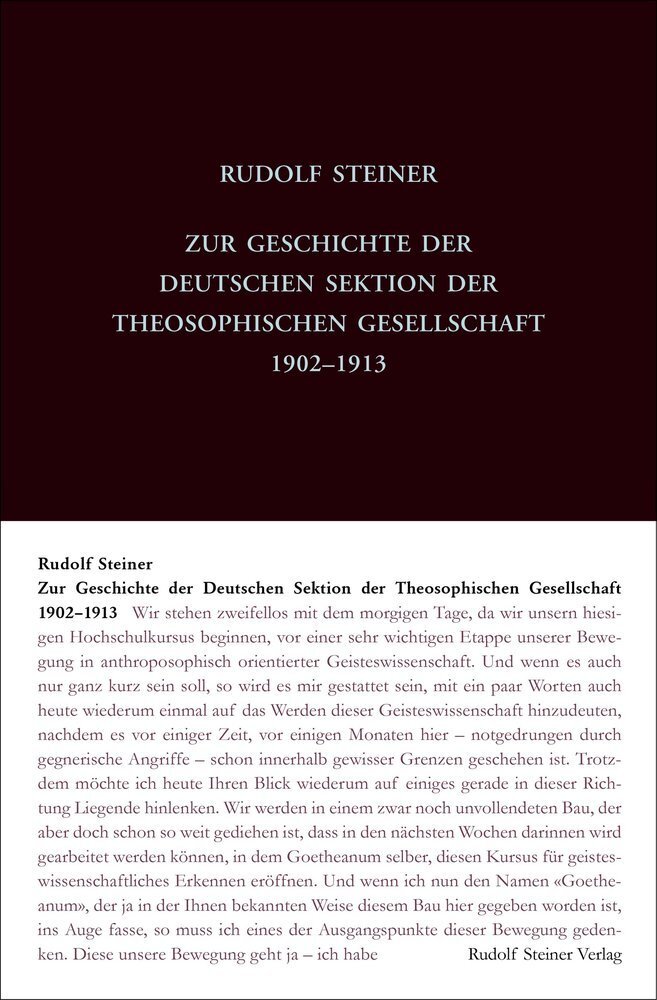 Cover: 9783727425004 | Zur Geschichte der Deutschen Sektion der Theosophischen...