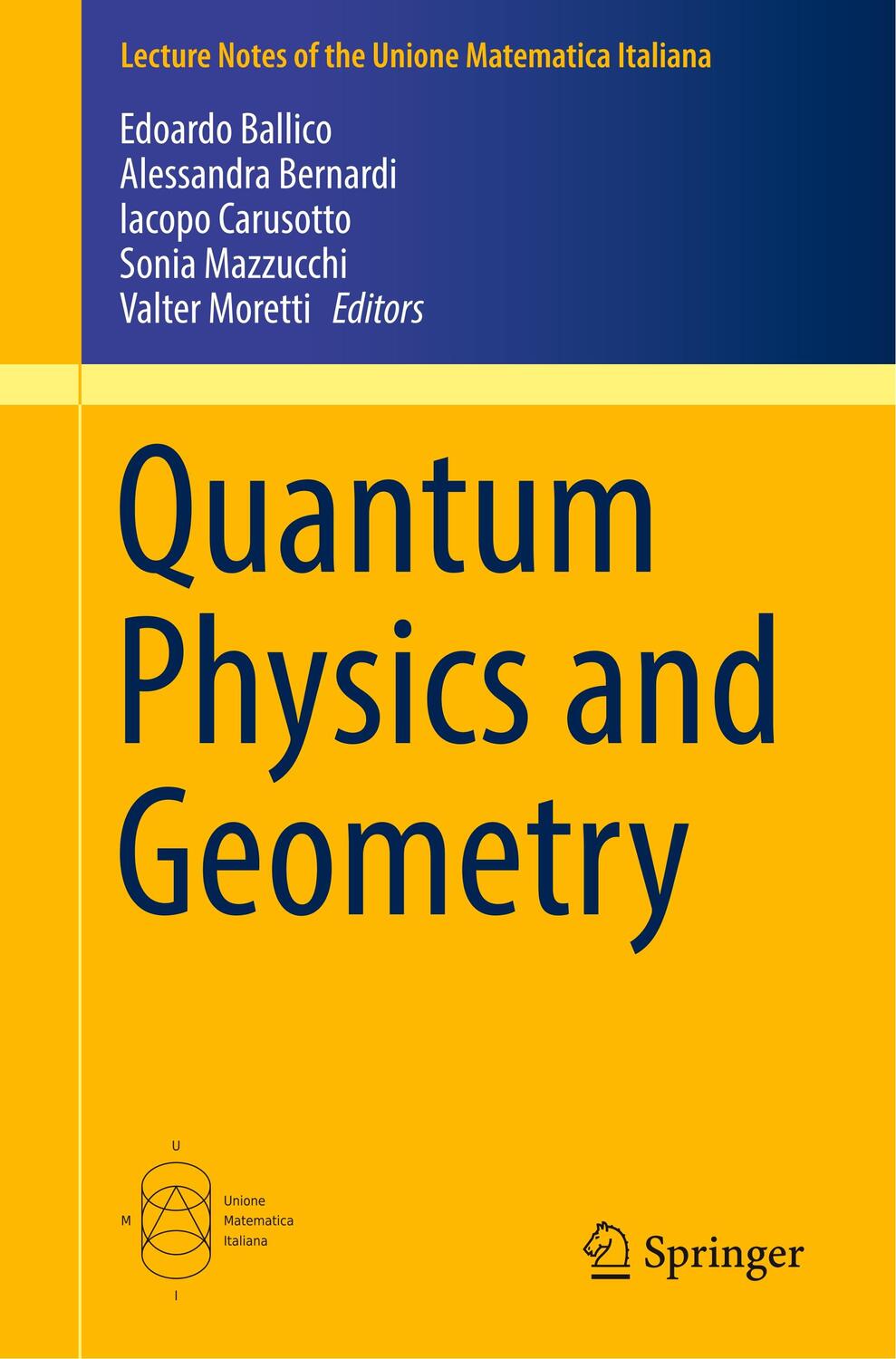 Cover: 9783030061210 | Quantum Physics and Geometry | Edoardo Ballico (u. a.) | Taschenbuch