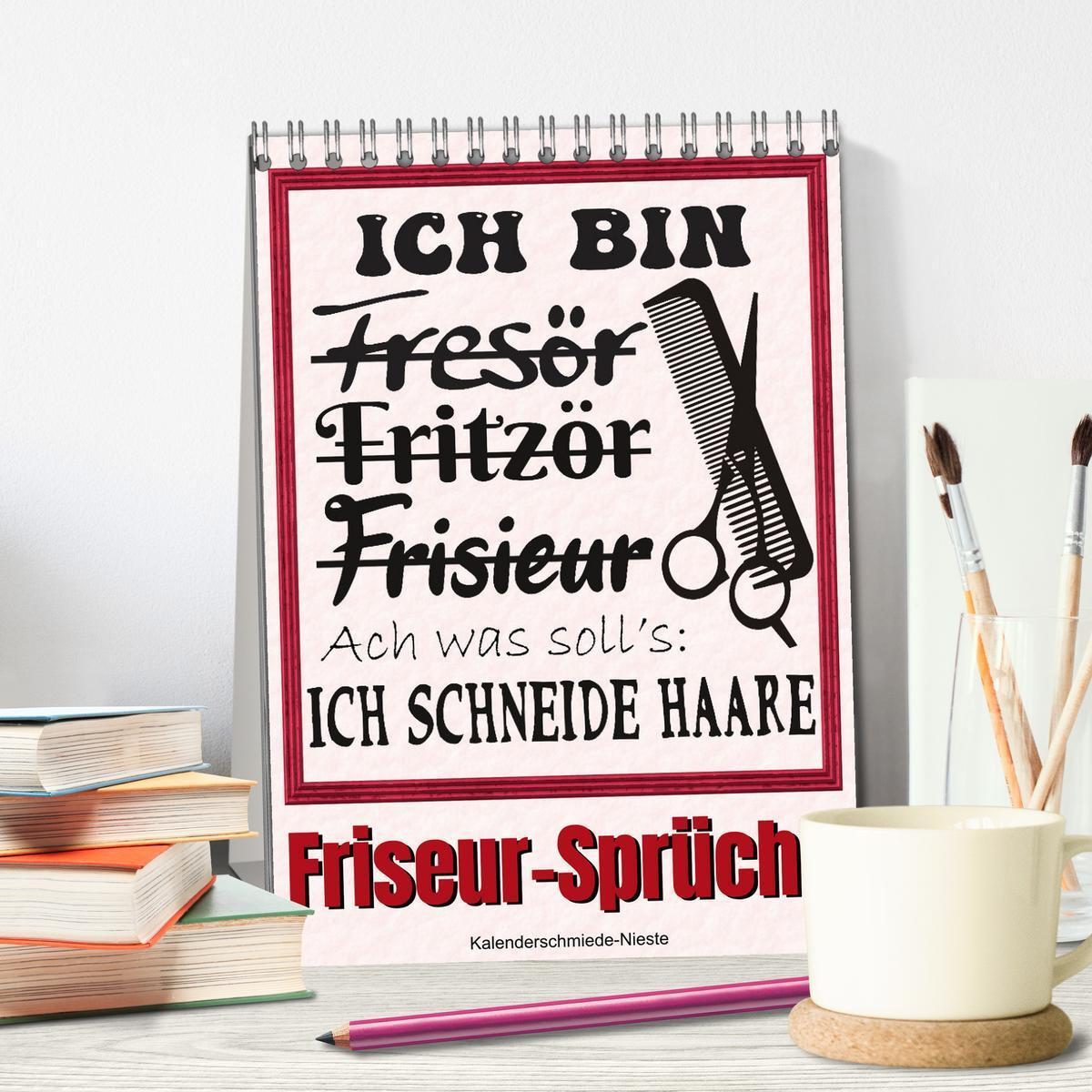 Bild: 9783435919819 | Friseur-Sprüche (Tischkalender 2025 DIN A5 hoch), CALVENDO...