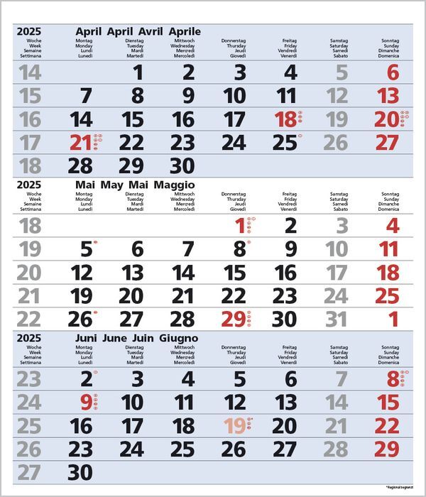 Bild: 9783731877547 | 3-Monats-Planer Comfort Blau 2025 | Korsch Verlag | Kalender | 12 S.