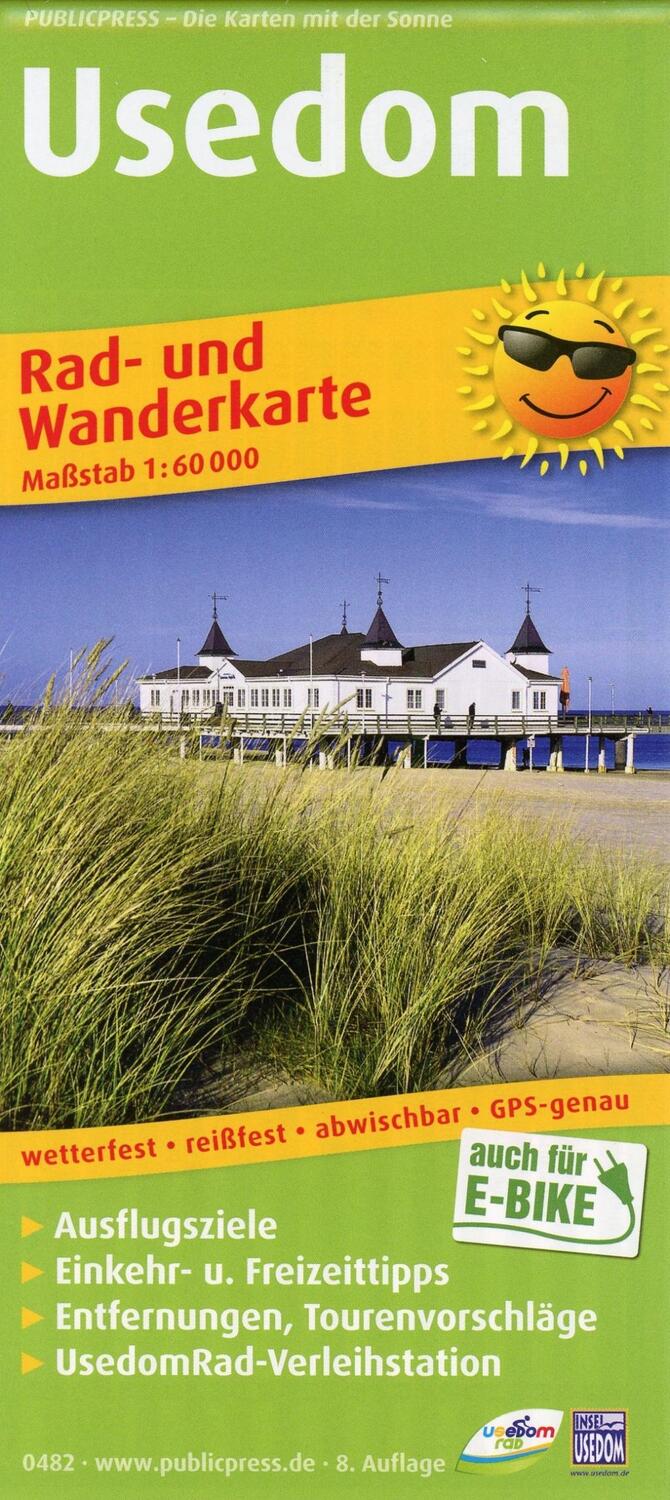 Cover: 9783747304822 | Usedom | (Land-)Karte | Rad- und Wanderkarte | Deutsch | 2018