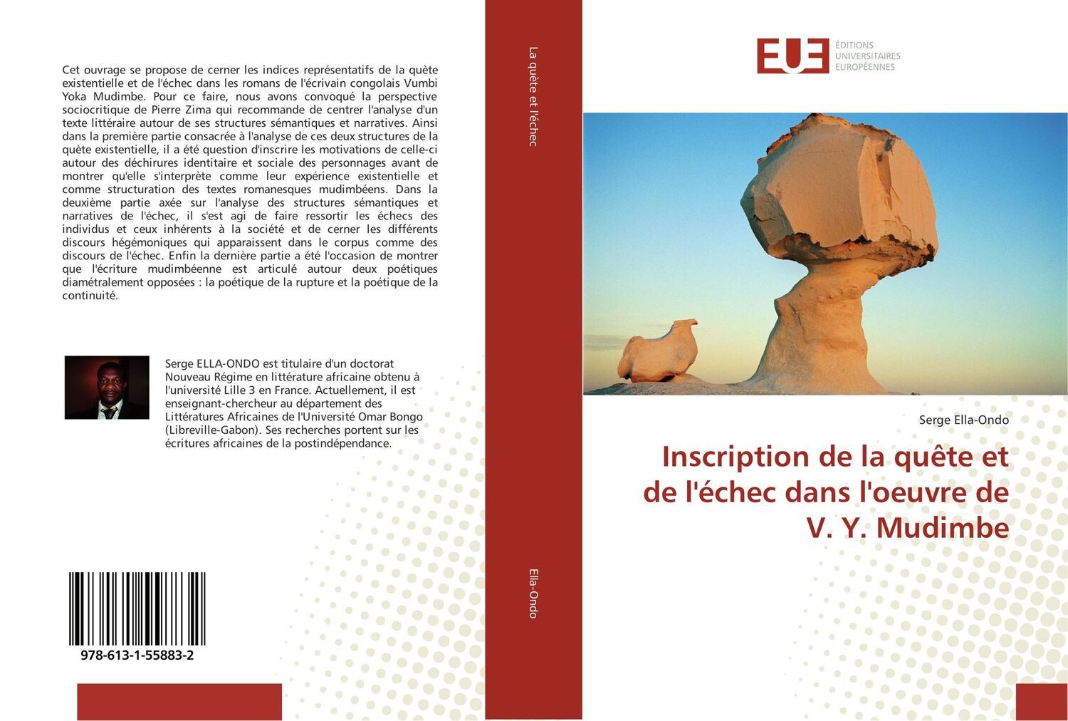 Cover: 9786131558832 | Inscription de la quête et de l'échec dans l'oeuvre de V. Y. Mudimbe