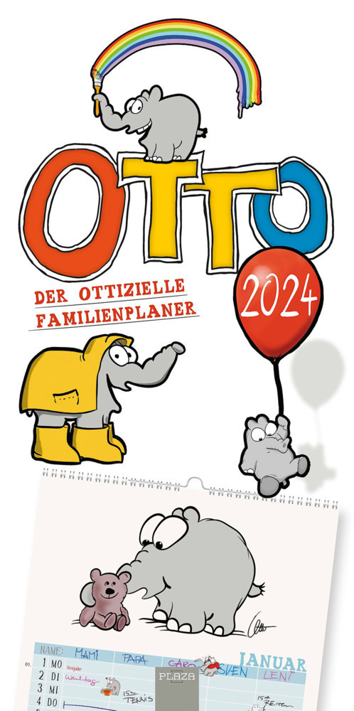 Cover: 9783966647076 | Otto 2024 - Otto Waalkes &amp; Ottifanten | Der ottizielle Familienplaner