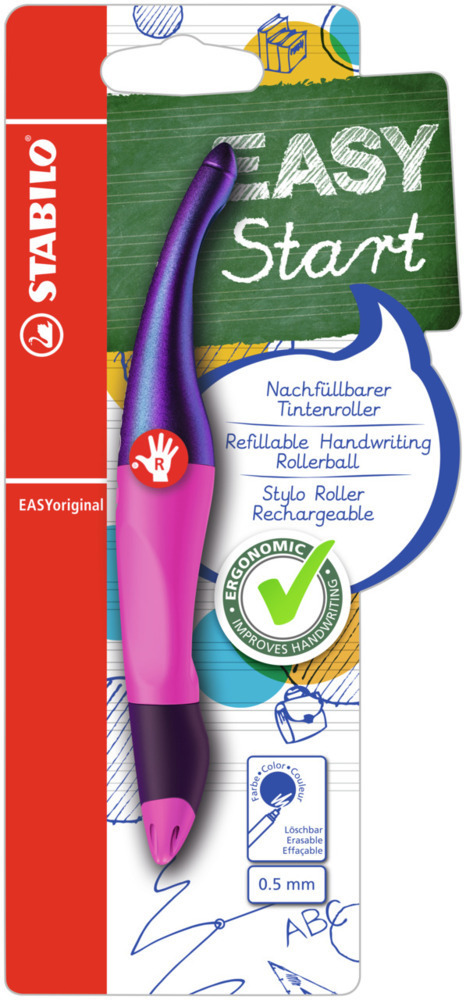 Cover: 4006381568333 | Ergonomischer Tintenroller für Rechtshänder - STABILO EASYoriginal...