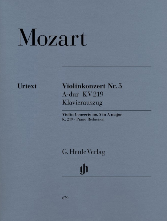 Cover: 9790201806792 | Mozart, Wolfgang Amadeus - Violinkonzert Nr. 5 A-dur KV 219 | Seiffert