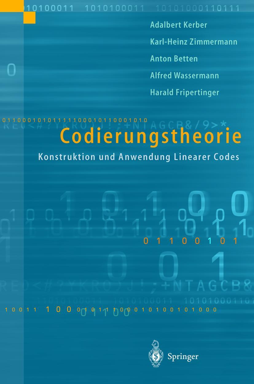 Cover: 9783540645023 | Codierungstheorie | Konstruktion und Anwendung linearer Codes | Buch