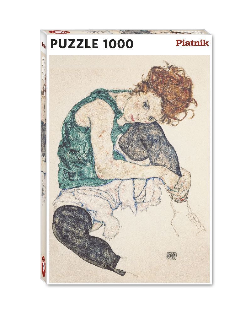 Cover: 9001890570643 | Schiele - Sitzende Frau | Puzzel mit 1000 Teilen, Größe 68 x 48 cm