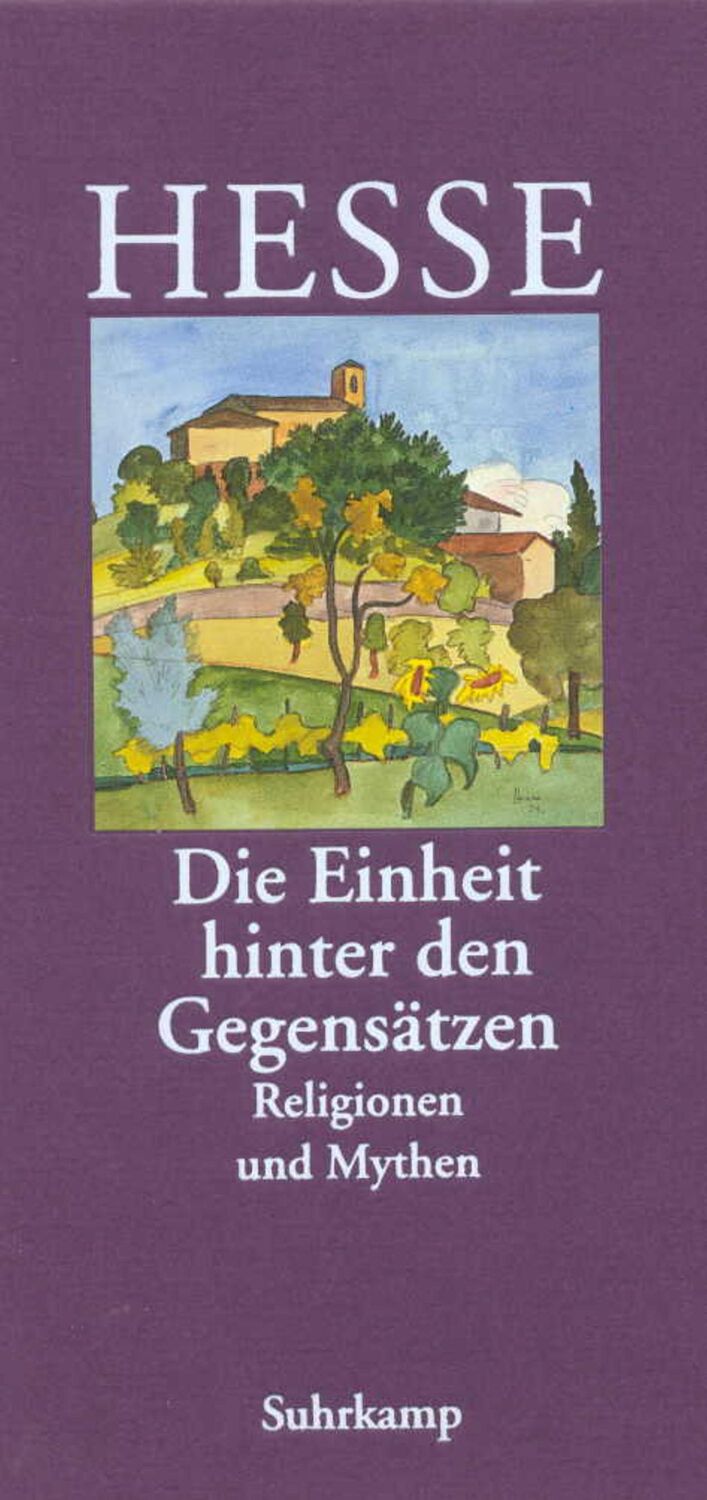 Cover: 9783518035894 | 'Die Einheit hinter den Gegensätzen' | Religionen und Mythen | Hesse