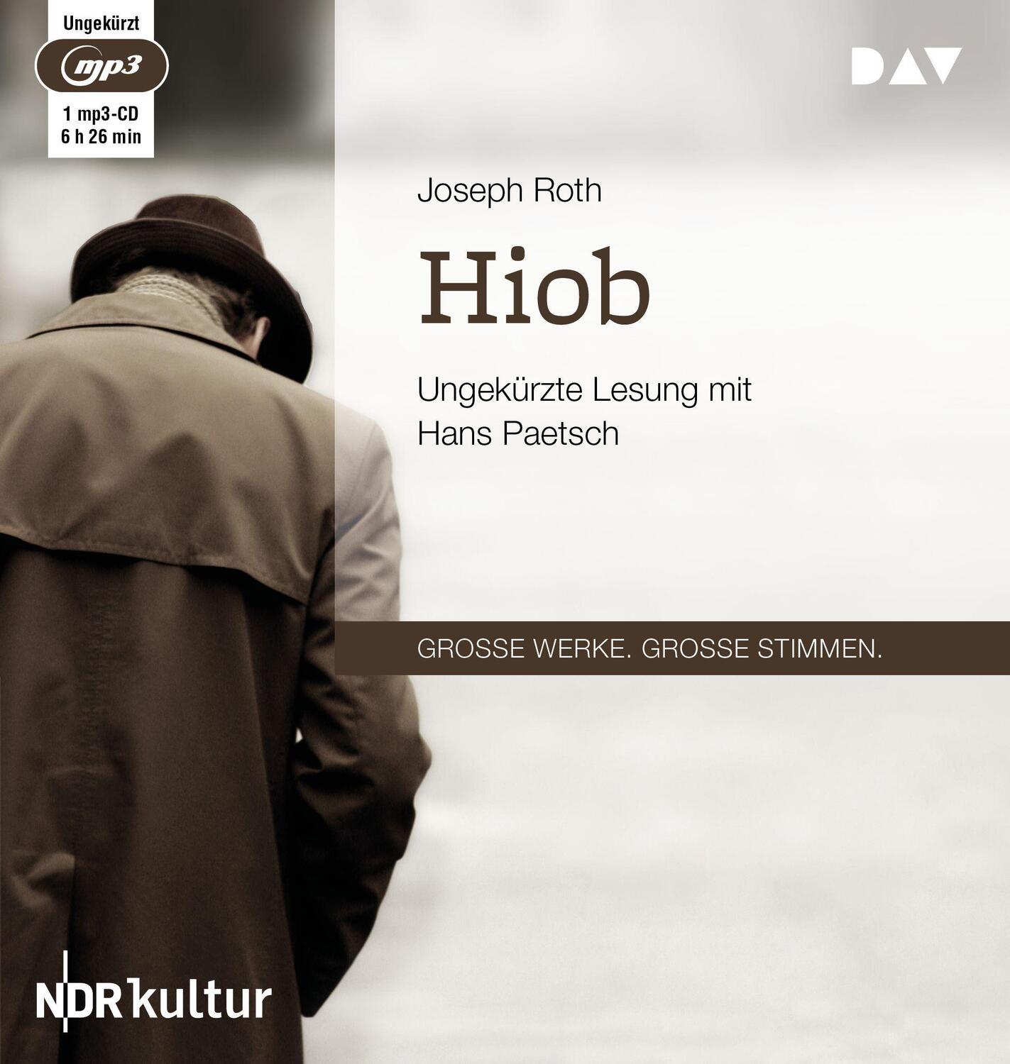 Cover: 9783862316366 | Hiob | Ungekürzte Lesung | Joseph Roth | MP3 | Deutsch | 2015