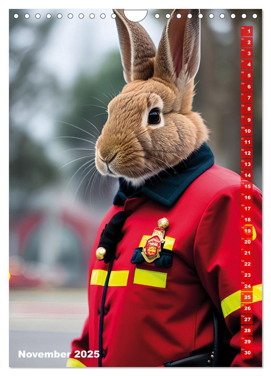 Bild: 9783435883967 | Feuerwehr - Tierischer Feuerwehrkalender (Wandkalender 2025 DIN A4...