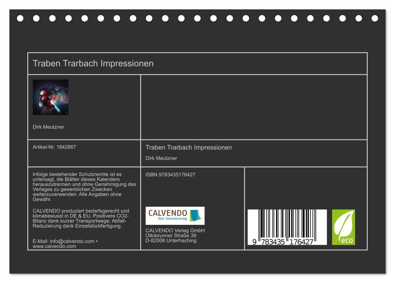 Bild: 9783435176427 | Traben Trarbach Impressionen (Tischkalender 2025 DIN A5 quer),...