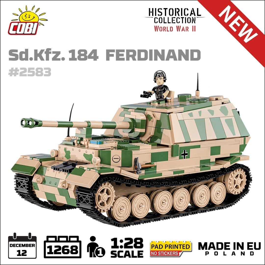 Cover: 5902251025830 | COBI Historical Collection 2583 - SD.Kfz. 184 Ferdinand Panzer,...
