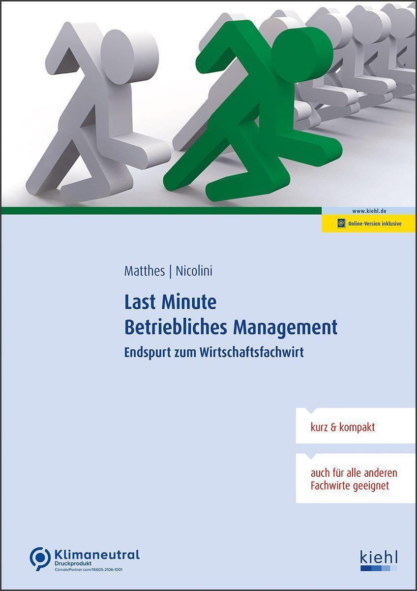 Cover: 9783470108919 | Last Minute Betriebliches Management | Sigrid Matthes (u. a.) | Bundle