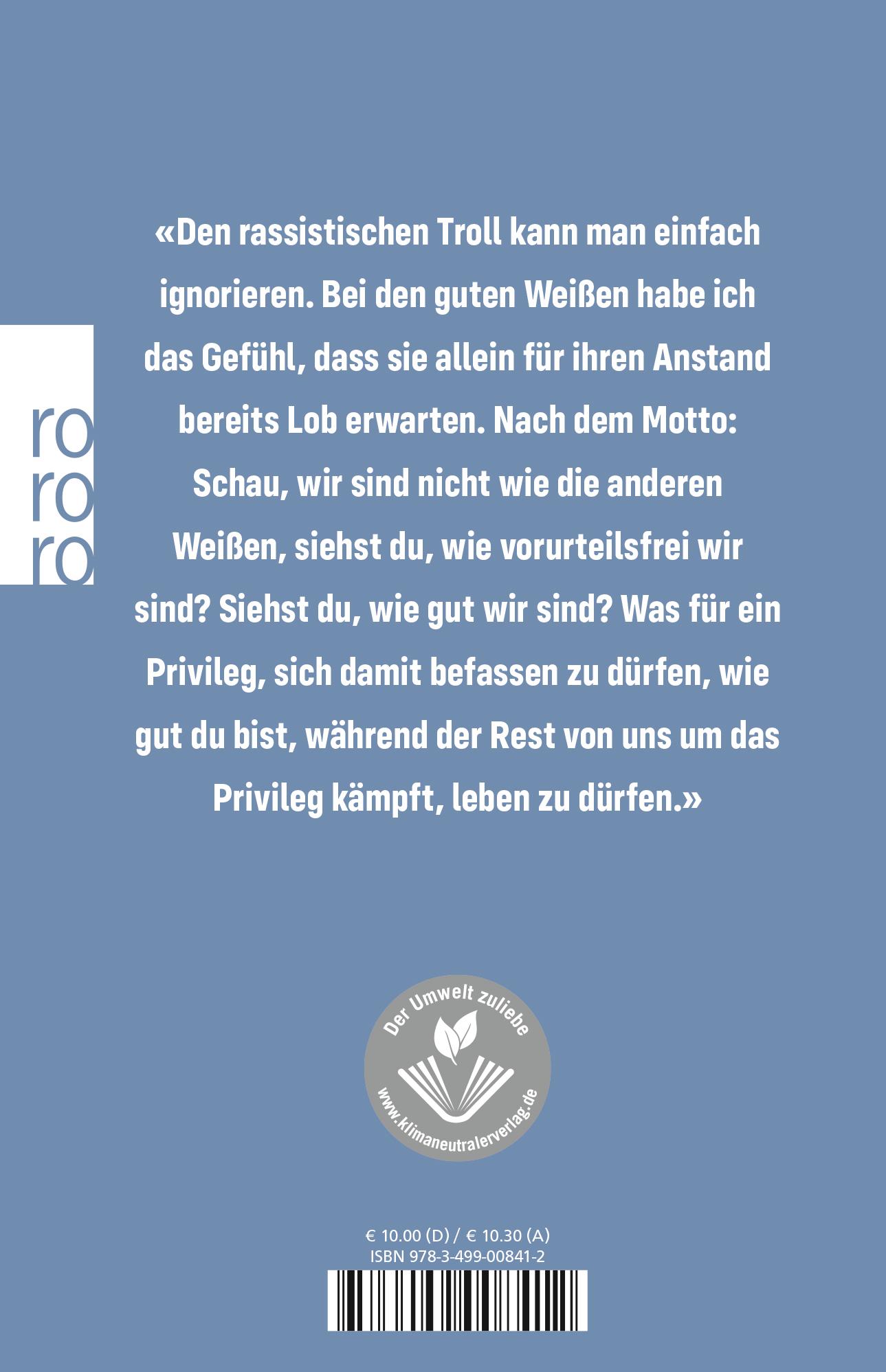 Rückseite: 9783499008412 | Was fange ich bloß mit guten weißen Menschen an? | Brit Bennett | Buch