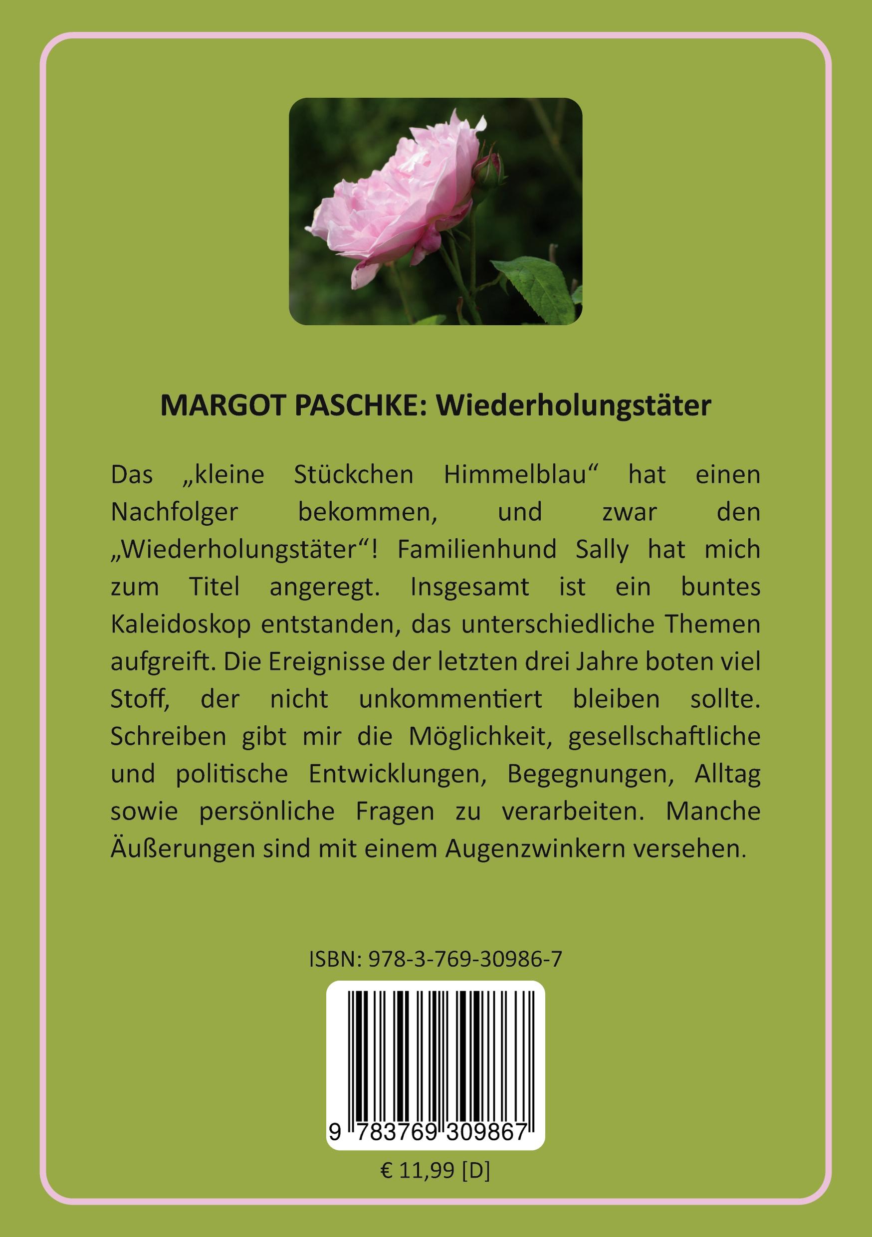 Rückseite: 9783769309867 | Wiederholungstäter | Margot Paschke | Taschenbuch | Paperback | 138 S.