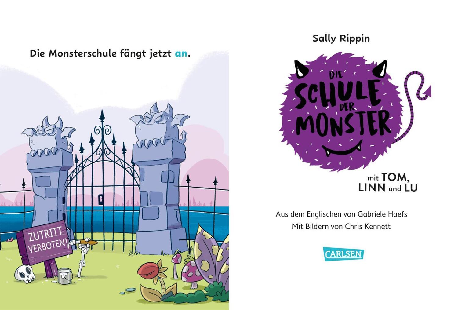 Bild: 9783551690425 | Die Schule der Monster mit Tom, Linn und Lu | Sally Rippin | Buch